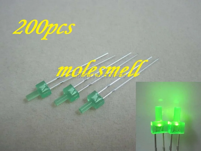 200pcs New 2mm flat top diffused green Diffused LED Leds Light green Lens Free Shipping
200pcs New 2mm flat top diffused green Diffused LED Leds Light green Lens Free Shipping
