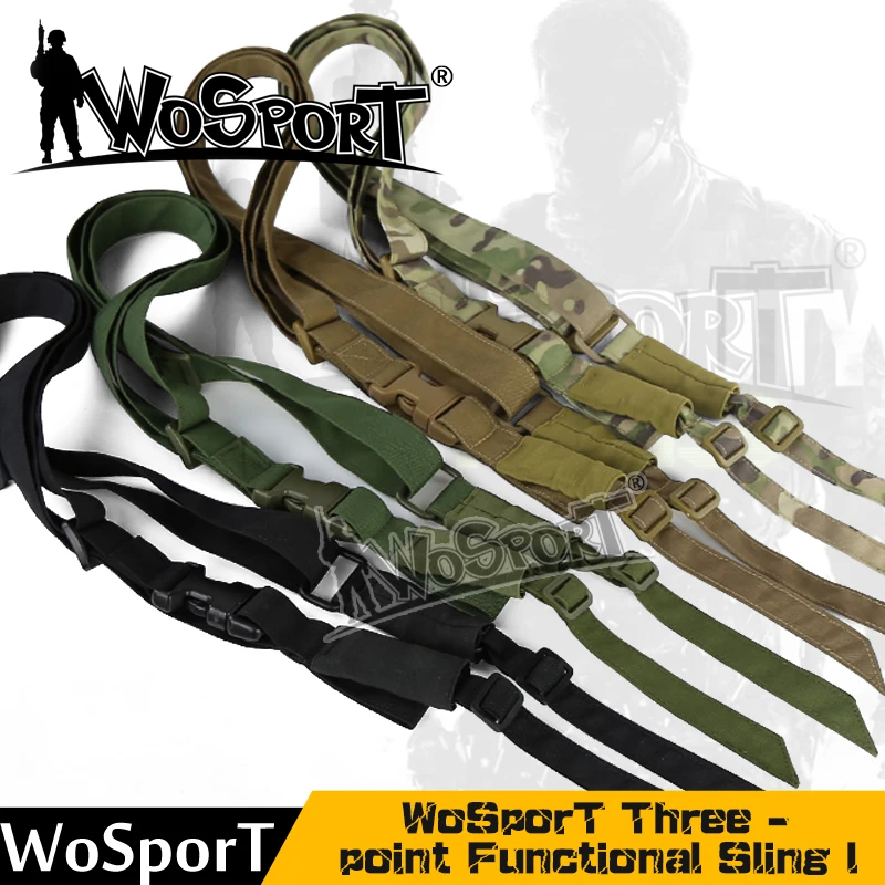 WOSPORT Three Point Rifle Sling Tactical Airsoft Gun Strap Paintball Gun Sling for Hunting Army wargame shooting accessory rope
WOSPORT Three Point Rifle Sling Tactical Airsoft Gun Strap Paintball Gun Sling for Hunting Army wargame shooting accessory rope
