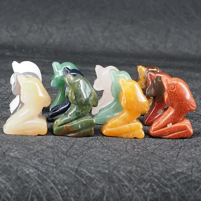1.5 inch natural crystal agate semi-precious stone carving dolphin animal 12 color box set small gem crafts
1.5 inch natural crystal agate semi-precious stone carving dolphin animal 12 color box set small gem crafts