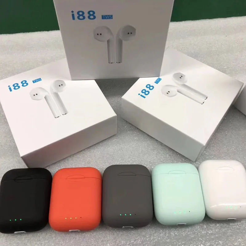 I88 всплывающие беспроводные Bluetooth наушники с сенсорным управлением 1:1 размера