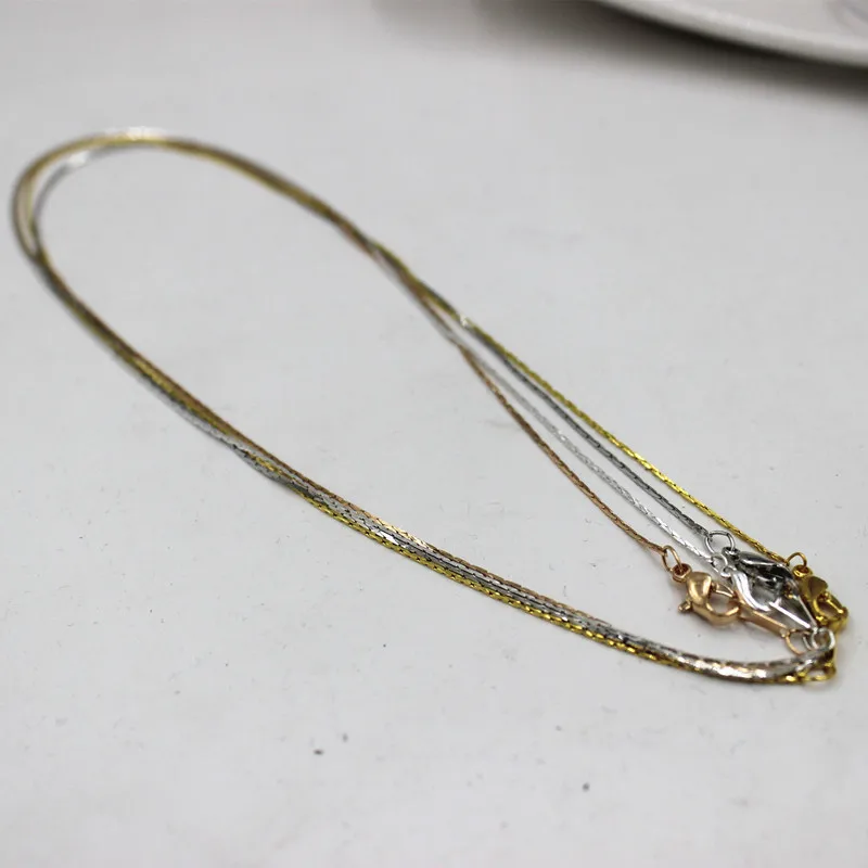 1mm chain with lobste Gold /sliver Chains Necklace 42cm Jewelry Findings make necklace 5pcs
1mm chain with lobste Gold /sliver Chains Necklace 42cm Jewelry Findings make necklace 5pcs