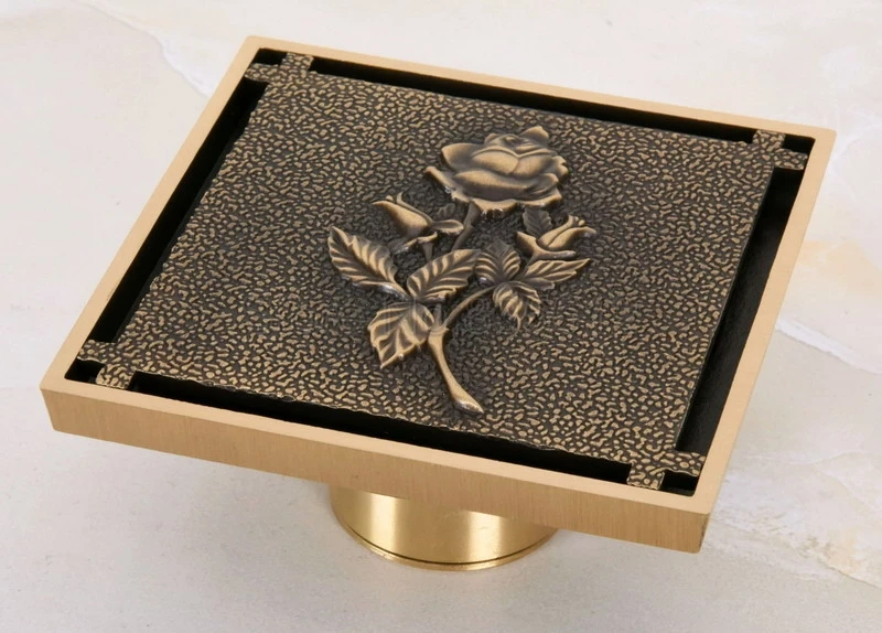Antique Brass Square Floor Waste Grates Bathroom Shower Drain Floor Drain Whr044
Antique Brass Square Floor Waste Grates Bathroom Shower Drain Floor Drain Whr044