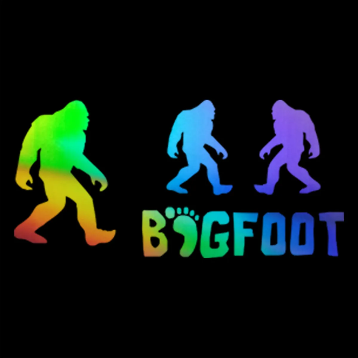 Смешной набор 4 Bigfoot Yeti Sasquatch наклейки на стену для мотоцикла и автомобиля |