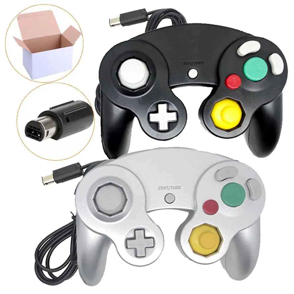 Top quality Wired Game Controller Gamepad Joystick forNGC NINTENDO GC Game Cube For Platinum mix colors
Top quality Wired Game Controller Gamepad Joystick forNGC NINTENDO GC Game Cube For Platinum mix colors