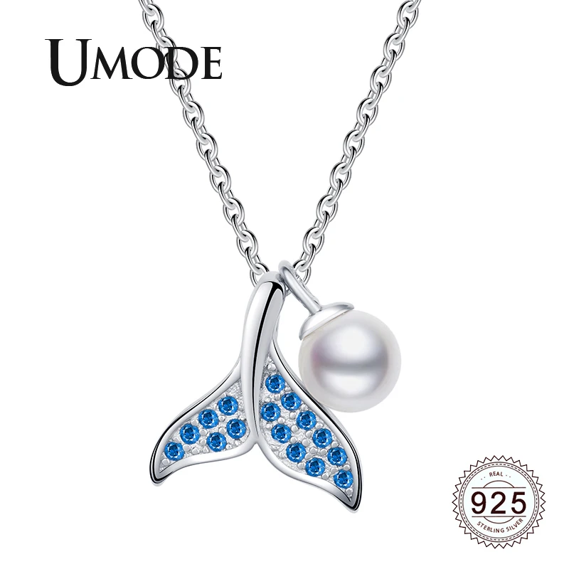 UMODE Mermaid Tail Real Natural Pearl 925 Sterling Silver Necklaces for Women Cute Simple Silver 925 Pendant Jewelry LN0463
UMODE Mermaid Tail Real Natural Pearl 925 Sterling Silver Necklaces for Women Cute Simple Silver 925 Pendant Jewelry LN0463