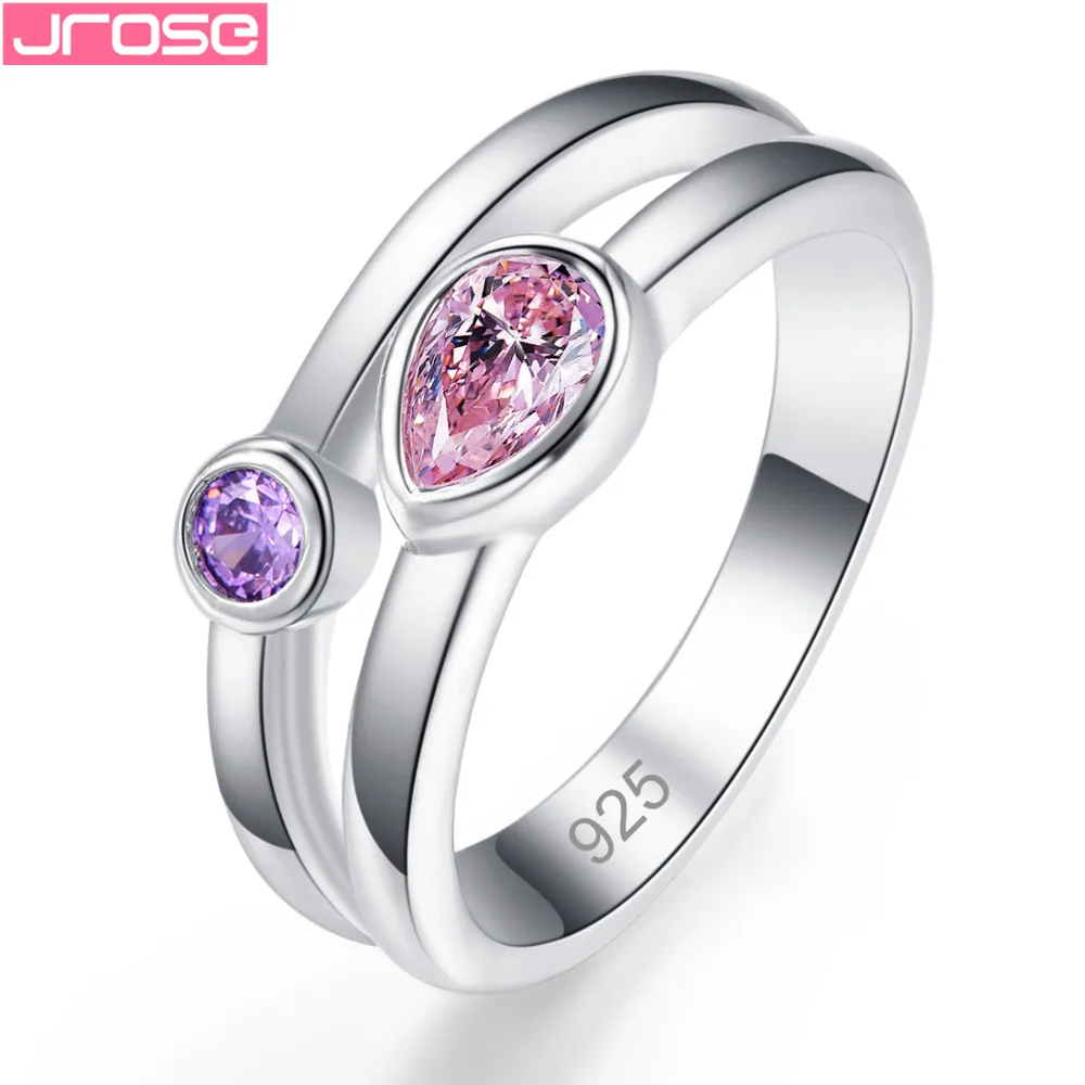 JROSE Wedding Women Bride Pink Red Yellow Purple Cubic Zirconia Fashion Jewelry Silver Ring Size 6 7 8 9 Beautiful Gorgeous Gift
JROSE Wedding Women Bride Pink Red Yellow Purple Cubic Zirconia Fashion Jewelry Silver Ring Size 6 7 8 9 Beautiful Gorgeous Gift