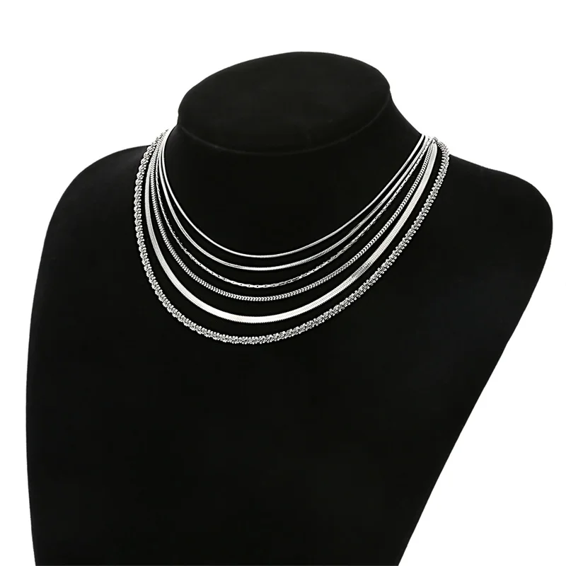 AZIZ BEKKAOUI Men Women Chain Necklace Snake Blade Chain Figaro Chain Link Round Basic Chain Stainless Steel Choker Jewelry 
AZIZ BEKKAOUI Men Women Chain Necklace Snake Blade Chain Figaro Chain Link Round Basic Chain Stainless Steel Choker Jewelry