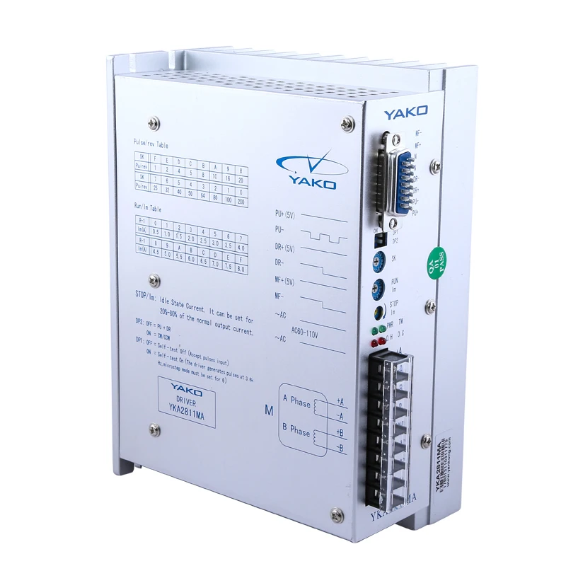 New original YKA2811MA step motor driver, constant torque driver, AC60V-AC130V
New original YKA2811MA step motor driver, constant torque driver, AC60V-AC130V