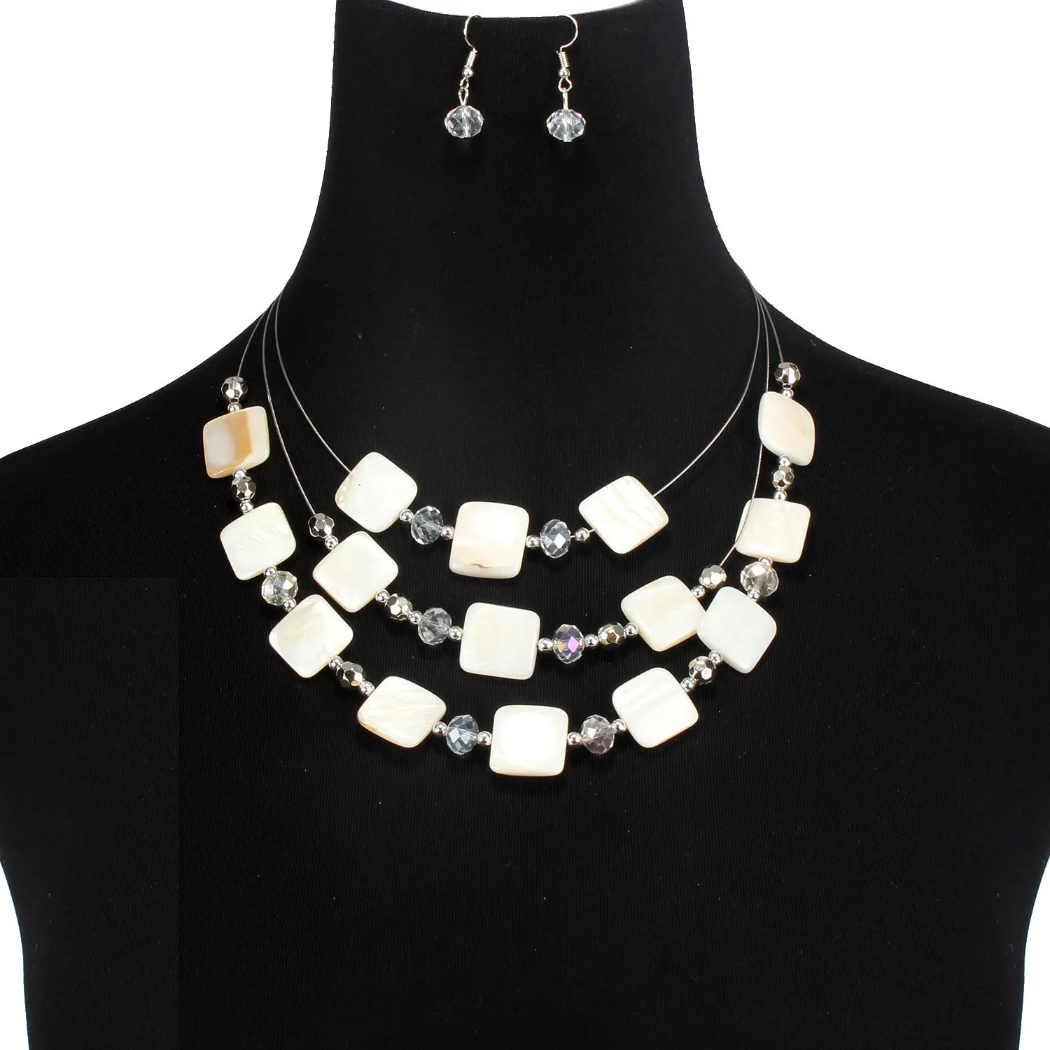 HAEQISE popular jewelry Vintage shell exaggerated shell layered Necklace and earrings costume elaborate jewelry for woman
HAEQISE popular jewelry Vintage shell exaggerated shell layered Necklace and earrings costume elaborate jewelry for woman