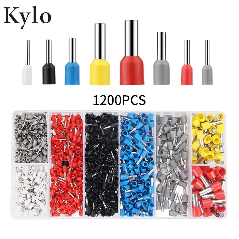 1200pcs tube terminals Crimp Terminal Set Kits Insulated Electrical Wire Crimp Connector Terminal pre-insulated cold-pressed end
1200pcs tube terminals Crimp Terminal Set Kits Insulated Electrical Wire Crimp Connector Terminal pre-insulated cold-pressed end