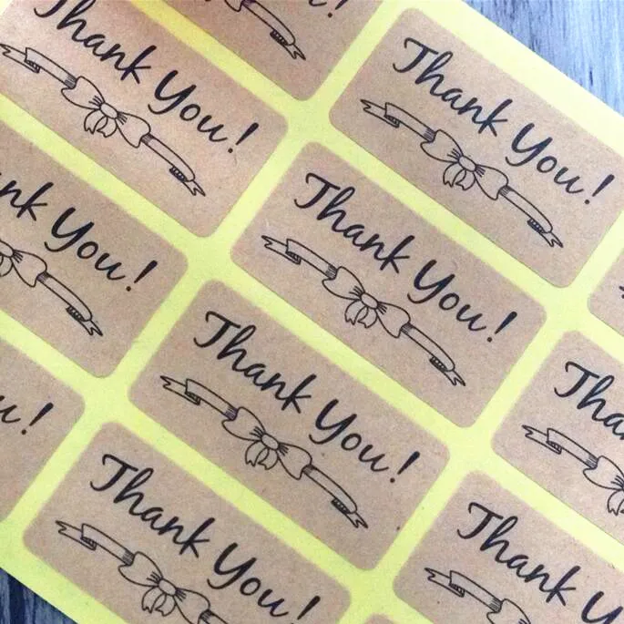120pcs/lot NEW Students' DIY sticker for handmade products Nice Kraft paper Thank you Bow Adhesive Baking Seal Sticker
120pcs/lot NEW Students' DIY sticker for handmade products Nice Kraft paper Thank you Bow Adhesive Baking Seal Sticker