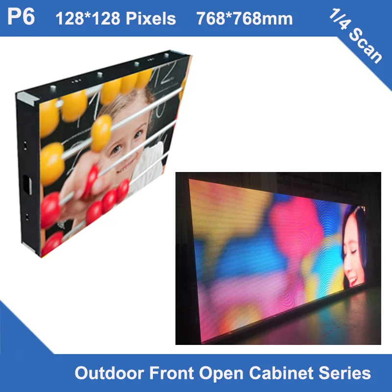 TEEHO MANUFACTUERLED Display outdoor P6 fixed installation waterproof Cabinet 768mm*768mm 128*128 dots 1/4 scan led module Panel
TEEHO MANUFACTUERLED Display outdoor P6 fixed installation waterproof Cabinet 768mm*768mm 128*128 dots 1/4 scan led module Panel