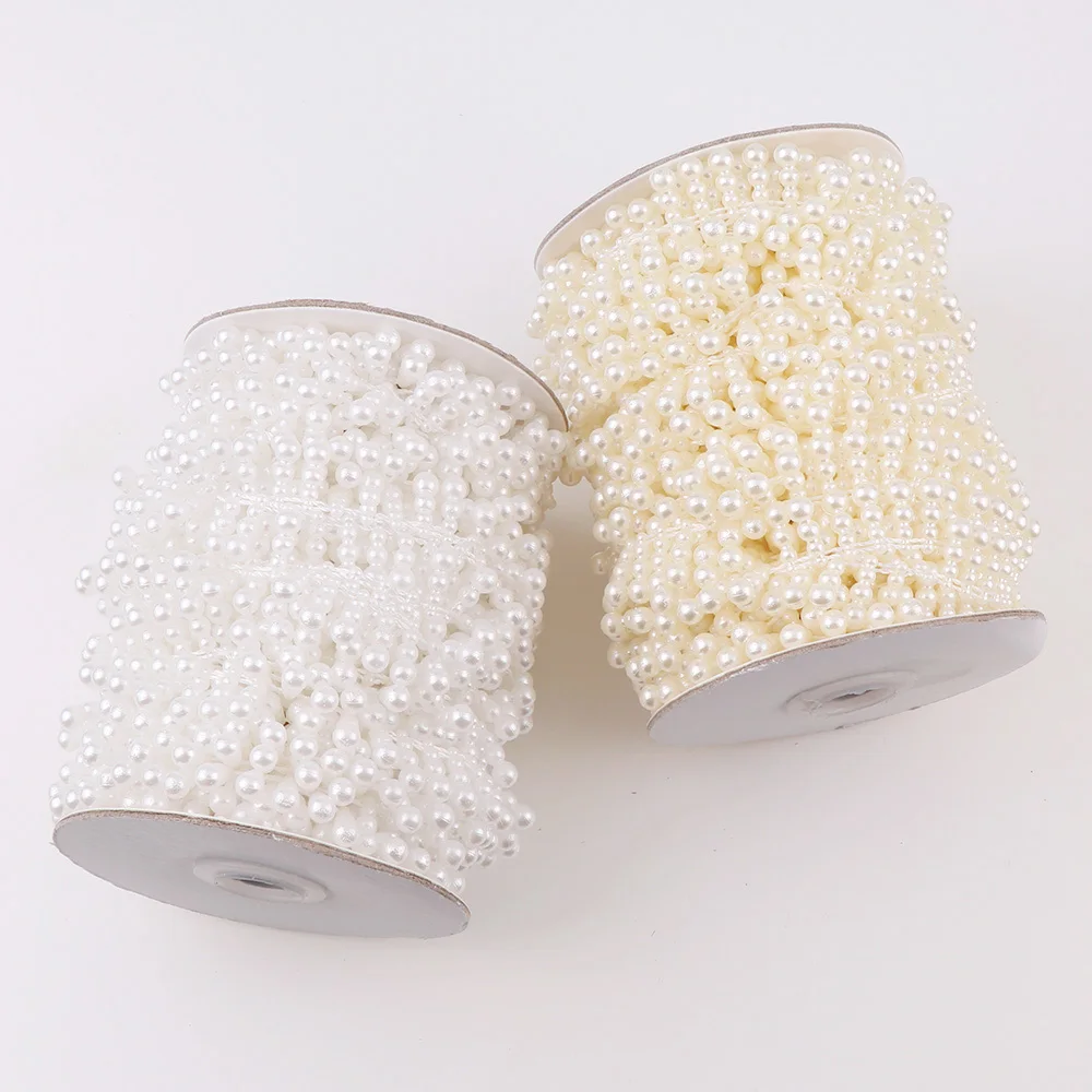 10 Meters 15mm Width Cotton Thread Flatback ABS Plastic Pearl Chain Connection Beads For DIY Garment Accessories Decoration
10 Meters 15mm Width Cotton Thread Flatback ABS Plastic Pearl Chain Connection Beads For DIY Garment Accessories Decoration