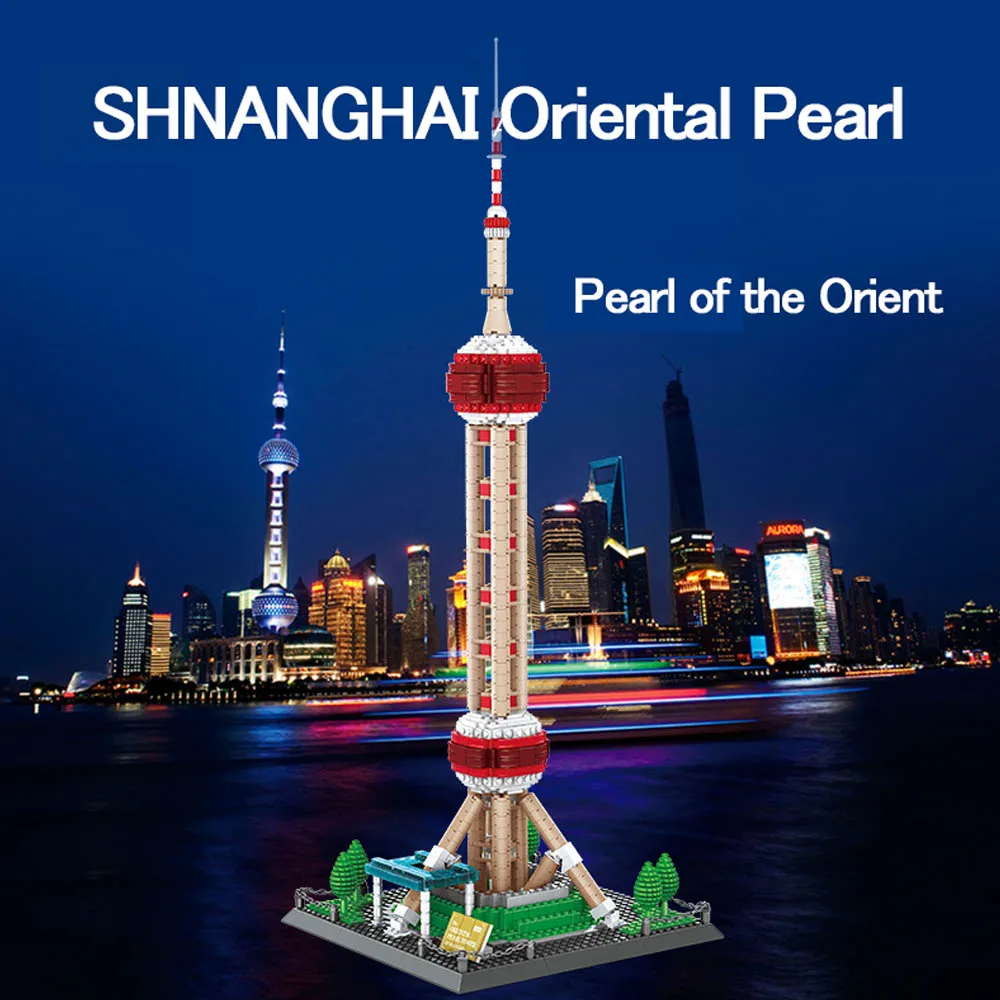 NEW WANGE Architecture The Oriental Pearl Tower Model Building Blocks Enlighten Figure Toys For Children Christmas Gift
NEW WANGE Architecture The Oriental Pearl Tower Model Building Blocks Enlighten Figure Toys For Children Christmas Gift