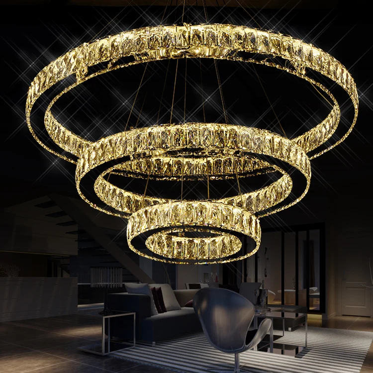 Simple design 3 Ring LED Pendant Lighting Transparent K9 Big Crystal pendant Lights 110-220V Size 70+50+20cm Free shipping
Simple design 3 Ring LED Pendant Lighting Transparent K9 Big Crystal pendant Lights 110-220V Size 70+50+20cm Free shipping