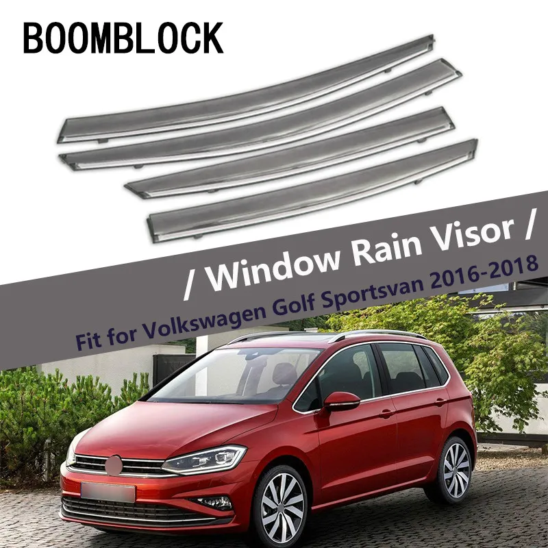BOOMBLOCK Car Covers Window Visor Sun Rain Wind Deflector Awning Shield ABS For VW Golf Sportsvan SV 2018 2017 2016
BOOMBLOCK Car Covers Window Visor Sun Rain Wind Deflector Awning Shield ABS For VW Golf Sportsvan SV 2018 2017 2016