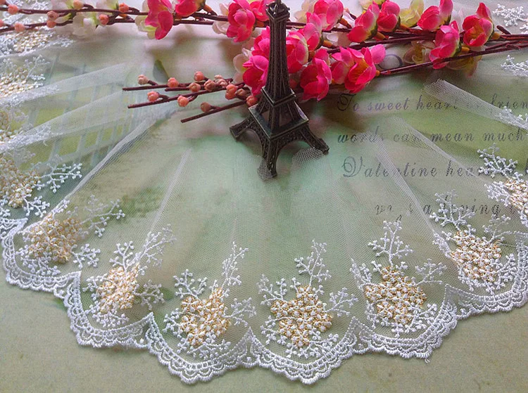 10 ярдов/партия шелковые ткани для одежды см|lace trim|lace textileembroidery lace |