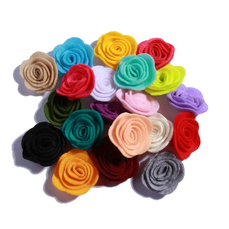 10PCS 4CM Newborn Decorative Nonwovens Felt Rose Flowers for Wedding Embellishment Artificial Flower for Home Garden
10PCS 4CM Newborn Decorative Nonwovens Felt Rose Flowers for Wedding Embellishment Artificial Flower for Home Garden