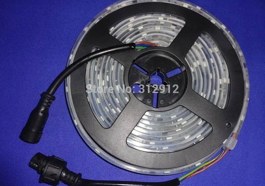 5m DC12V 30leds/m10pcs ws2811 ic/meter(10pixels) led digital strip,IP68;epoxy resin filled in the tube;with 13.5mm 3core pigtail
5m DC12V 30leds/m10pcs ws2811 ic/meter(10pixels) led digital strip,IP68;epoxy resin filled in the tube;with 13.5mm 3core pigtail