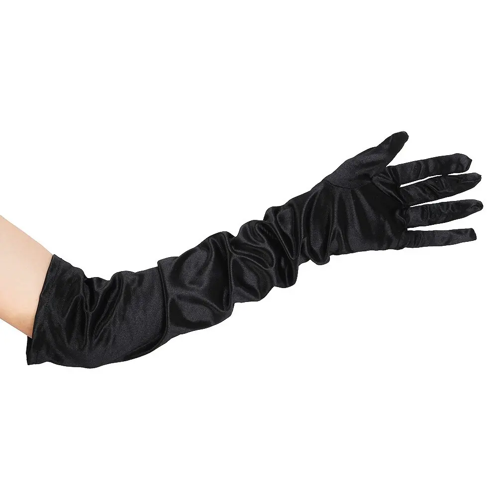 SZ-LGFM-21 Inch Women Arm Long Satin Elbow Gloves for Evening Wedding Fancy Dress Costume - Black
SZ-LGFM-21 Inch Women Arm Long Satin Elbow Gloves for Evening Wedding Fancy Dress Costume - Black