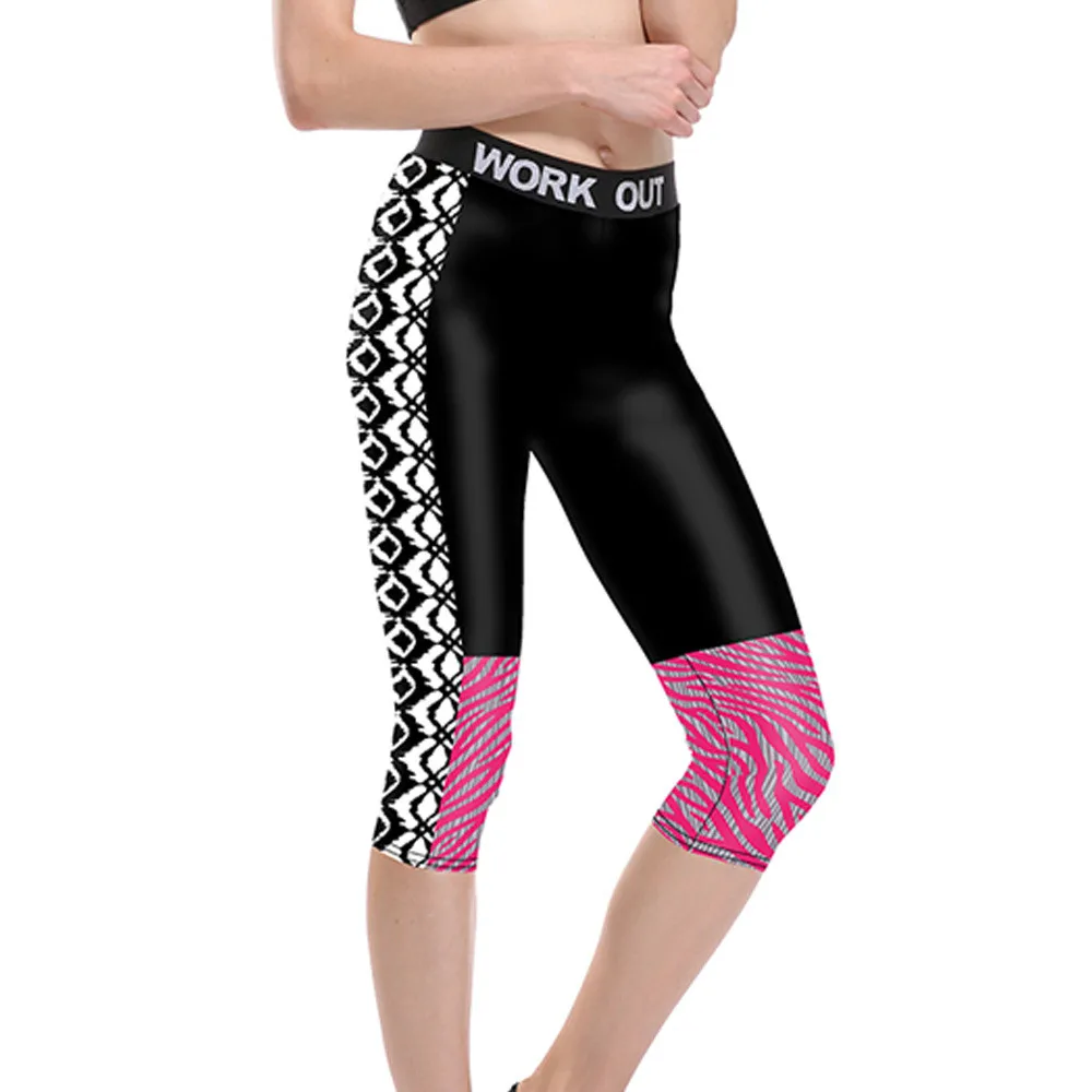 Women Pink Wave Patchwork Fitness Quick Dry Workout Leggings Unisex High Waist Knee Length Aerobic Exercise Pants Full Size
Women Pink Wave Patchwork Fitness Quick Dry Workout Leggings Unisex High Waist Knee Length Aerobic Exercise Pants Full Size