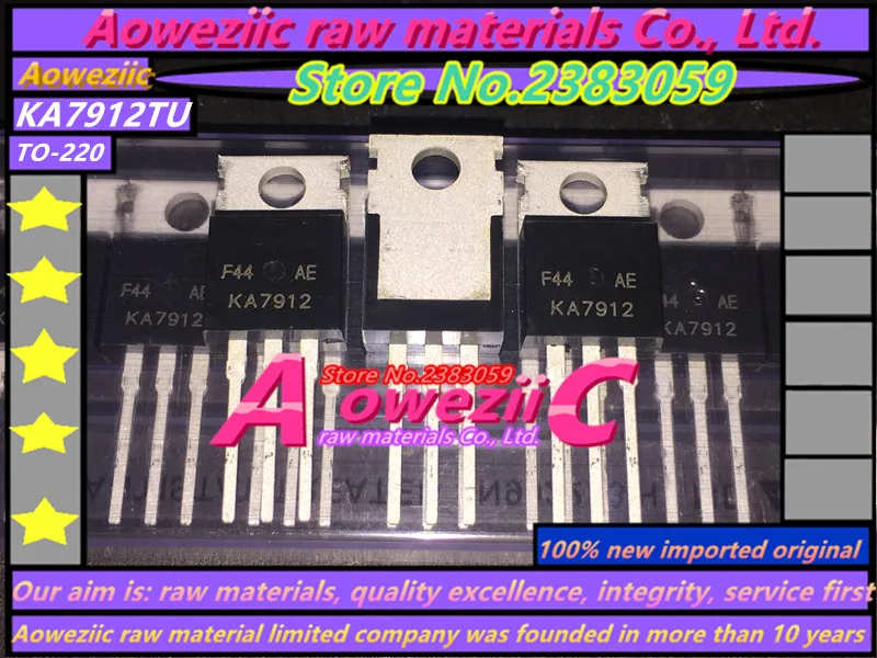 Aoweziic 2017+ 100% new imported original KA7912TU KA7912 TO-220 three terminal voltage regulator 12V 1A
Aoweziic 2017+ 100% new imported original KA7912TU KA7912 TO-220 three terminal voltage regulator 12V 1A