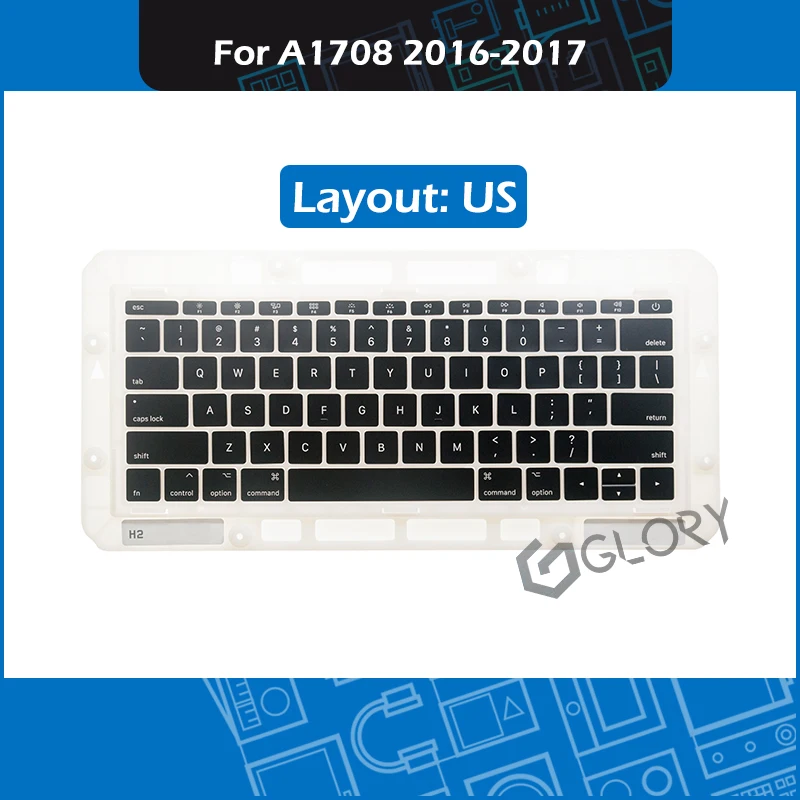 Клавиши для ноутбука A1708, клавиши с американской раскладкой для Macbook Pro Retina 13 дюймов, клавиатура A1708, сменная Крышка для клавиатуры Late 2016 Mid 2017
Клавиши для ноутбука A1708, клавиши с американской раскладкой для Macbook Pro Retina 13 дюймов, клавиатура A1708, сменная Крышка для клавиатуры Late 2016 Mid 2017