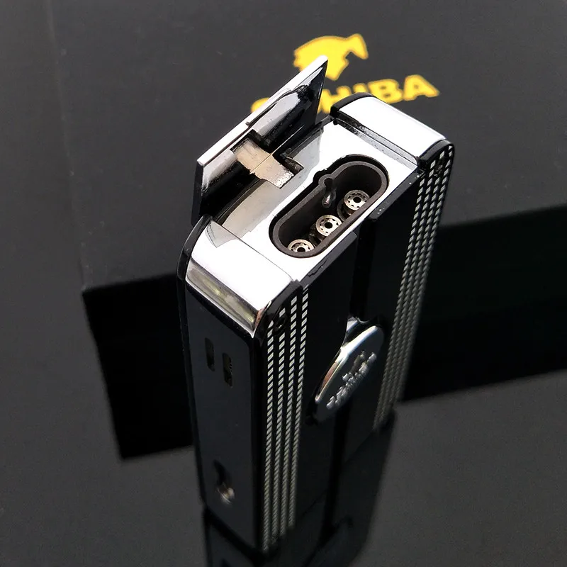 Зажигалка COHIBA с Фонарь Ками струйная сигаретная, классная черная ветрозащитная серия, газовая Бутановая Зажигалка для сигарет с подарочной...
Зажигалка COHIBA с Фонарь Ками струйная сигаретная, классная черная ветрозащитная серия, газовая Бутановая Зажигалка для сигарет с подарочной...