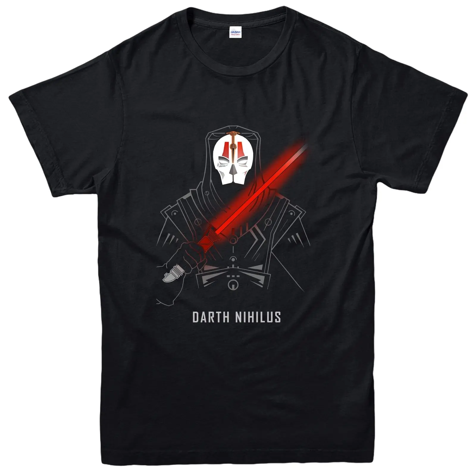 Darth Nihilus футболка Звездные войны Темная сторона Футболка Топ молодежи круглый