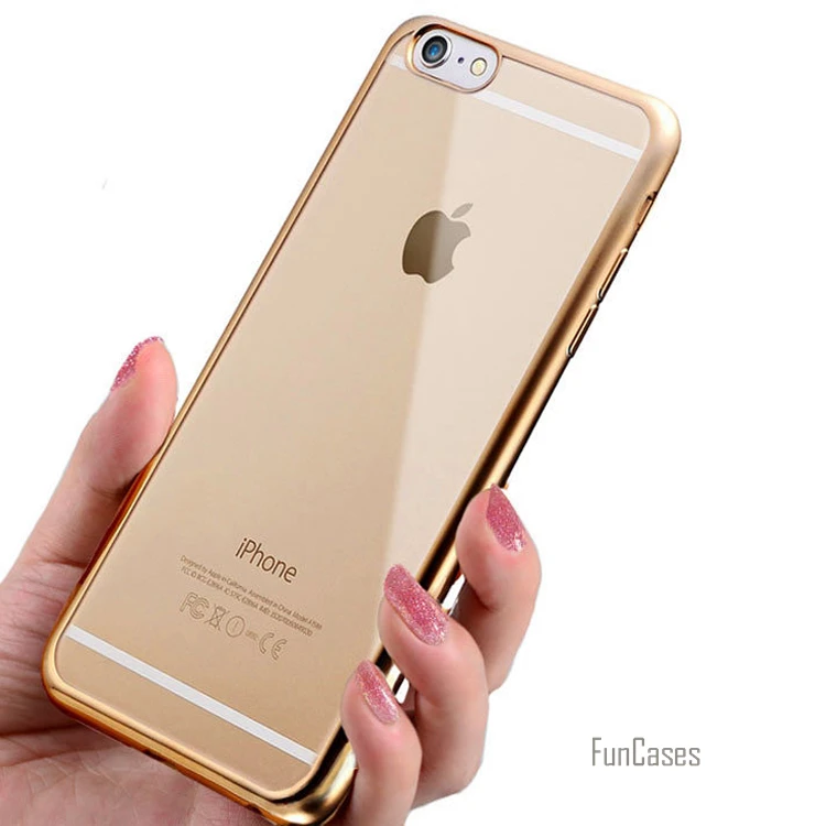 Coque для iPhone 7 Чехол Покрытие Кристалл Мягкий ТПУ прозрачный силиконовый штамп