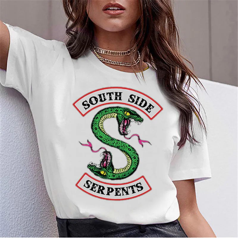 Showtly SOUTH SIDE SERPENTS Letter Print riverdale oversized Women T-shirt Korean Fashion Clothing Streetwear T-shirts
Showtly SOUTH SIDE SERPENTS Letter Print riverdale oversized Women T-shirt Korean Fashion Clothing Streetwear T-shirts