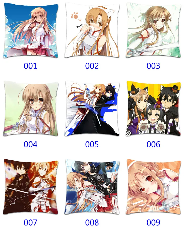 New Anime Cartoon Sword Art Online Little Double-sided Pillow Case Home Pillow Cover Pillowcase
New Anime Cartoon Sword Art Online Little Double-sided Pillow Case Home Pillow Cover Pillowcase