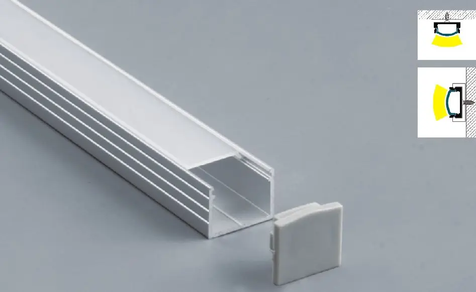 free shippping Led Linear Aluminum Profiles Lighting, Aluminum Channel Led Linear Lighting With Accessories 2m/pcs 150m/lot