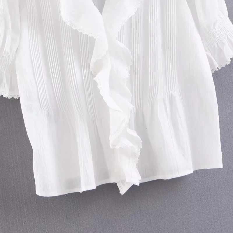 Klacwaya women new ruffles cotton blouses 2019 summer fashion ladies soft white shirts girls lovely short sleeve tops femme chic
Klacwaya women new ruffles cotton blouses 2019 summer fashion ladies soft white shirts girls lovely short sleeve tops femme chic