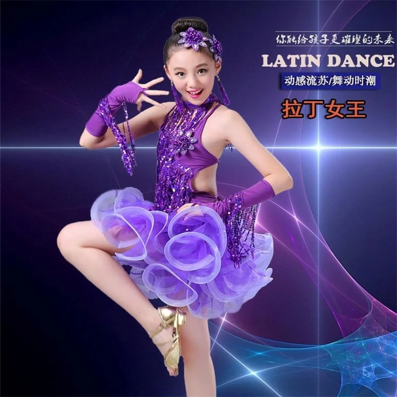 New girls sequins tassels dynamic Latin dance costumes children's samba tango dress performance competition costumes JQ727
New girls sequins tassels dynamic Latin dance costumes children's samba tango dress performance competition costumes JQ727