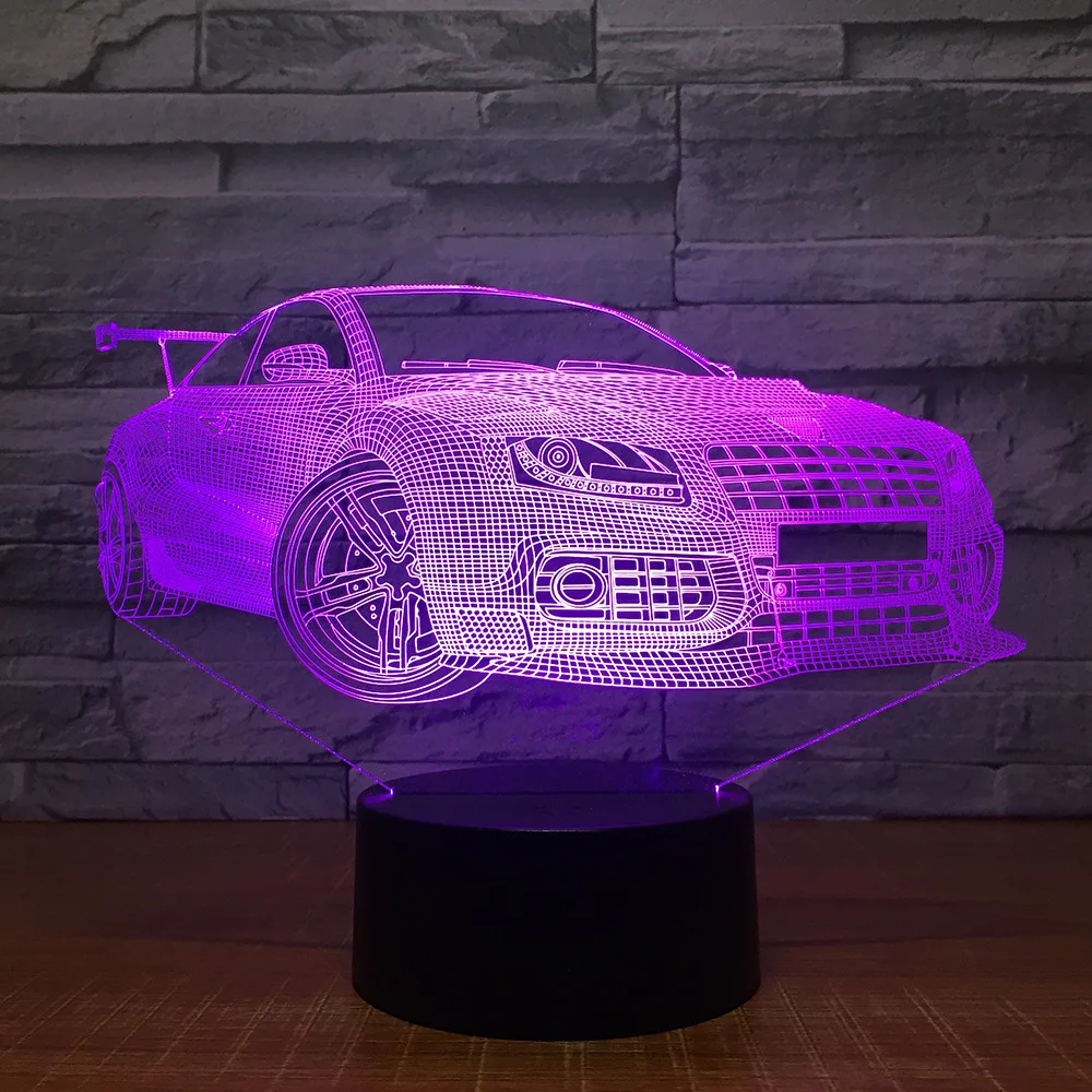 Super Car Touch Table Lamp 7 Colors Changing Desk Lamp 3D Lamp Novelty Led Night Lights For Local Shop Retail or Drop Shipping
Super Car Touch Table Lamp 7 Colors Changing Desk Lamp 3D Lamp Novelty Led Night Lights For Local Shop Retail or Drop Shipping