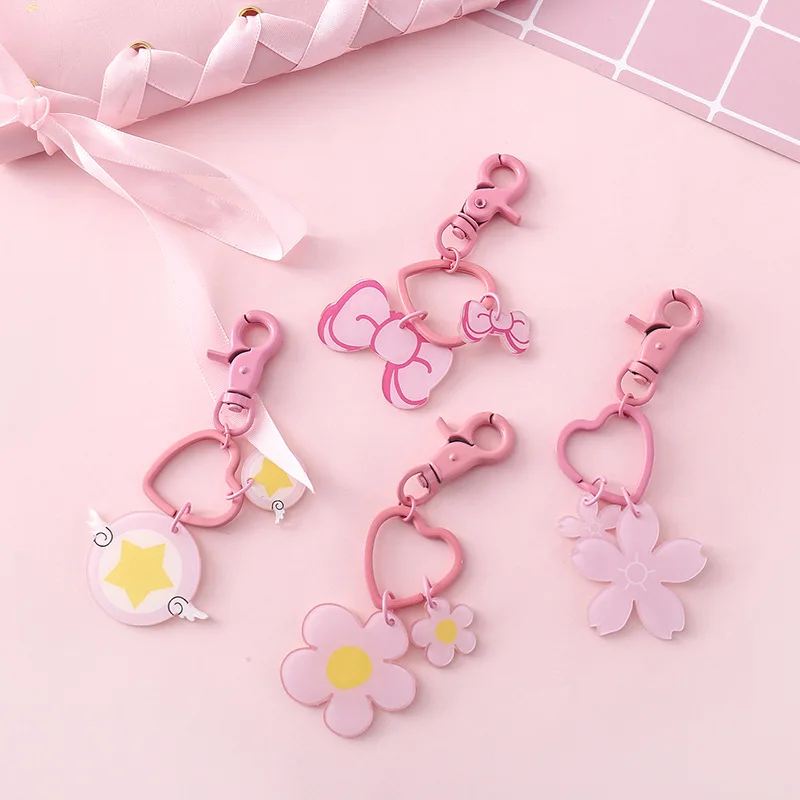 Children Cute Pink Girls Keychain, Magic Wand Heart Key Chain For Women, Japanese Style Flower Jewelry, Bag Accessory
Children Cute Pink Girls Keychain, Magic Wand Heart Key Chain For Women, Japanese Style Flower Jewelry, Bag Accessory