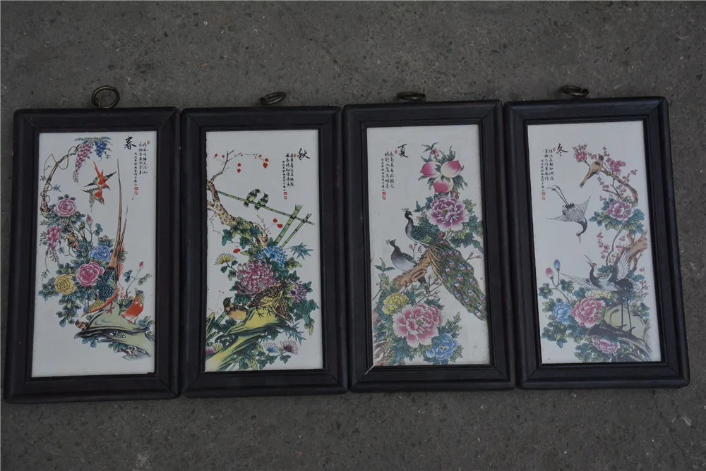 Antique QingDynasty Handmade porcelain brand painting,peacok&crane,4 pieces/pack,Hand-painted crafts,best collection& adornment
Antique QingDynasty Handmade porcelain brand painting,peacok&crane,4 pieces/pack,Hand-painted crafts,best collection& adornment