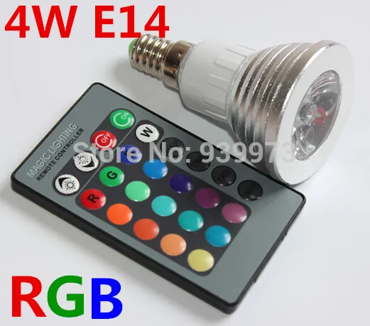 3W/4W E14 RGB LED Bulb 16 Color Change Lamp spotlight 110v 220v 230v for Home Party decoration with IR Remote
3W/4W E14 RGB LED Bulb 16 Color Change Lamp spotlight 110v 220v 230v for Home Party decoration with IR Remote