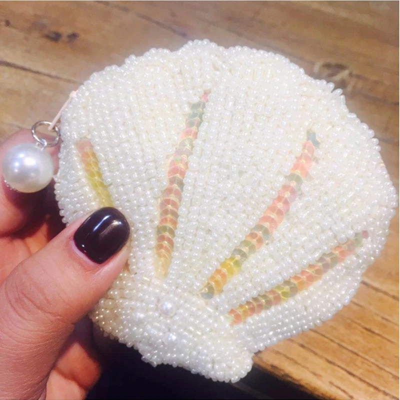 Ensso 2018 Shell Coin Purse White Pearl Coin Bag Women Key Buckle Handmade Card Holder Beads Embroidered Zipper Change Wallet
Ensso 2018 Shell Coin Purse White Pearl Coin Bag Women Key Buckle Handmade Card Holder Beads Embroidered Zipper Change Wallet