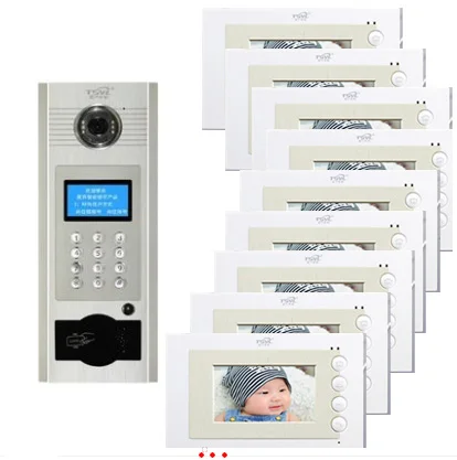 XINSILU Visual building intercom system doorbell 4.3" Video Door Phone w/t Inductive and Password Unlocking for 17-apartments
XINSILU Visual building intercom system doorbell 4.3" Video Door Phone w/t Inductive and Password Unlocking for 17-apartments