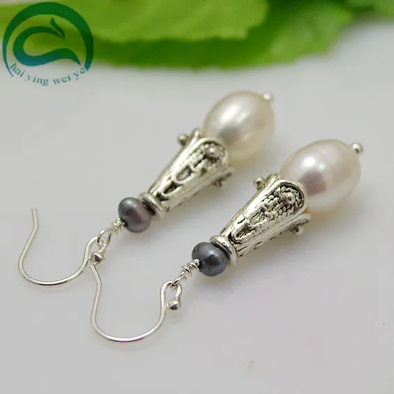 White Black Color Natural Pearl Earrings 5-11mm 100% Real Freshwater Pearl Drop Earrings 925 Silver Fine Earrings For Girl
White Black Color Natural Pearl Earrings 5-11mm 100% Real Freshwater Pearl Drop Earrings 925 Silver Fine Earrings For Girl