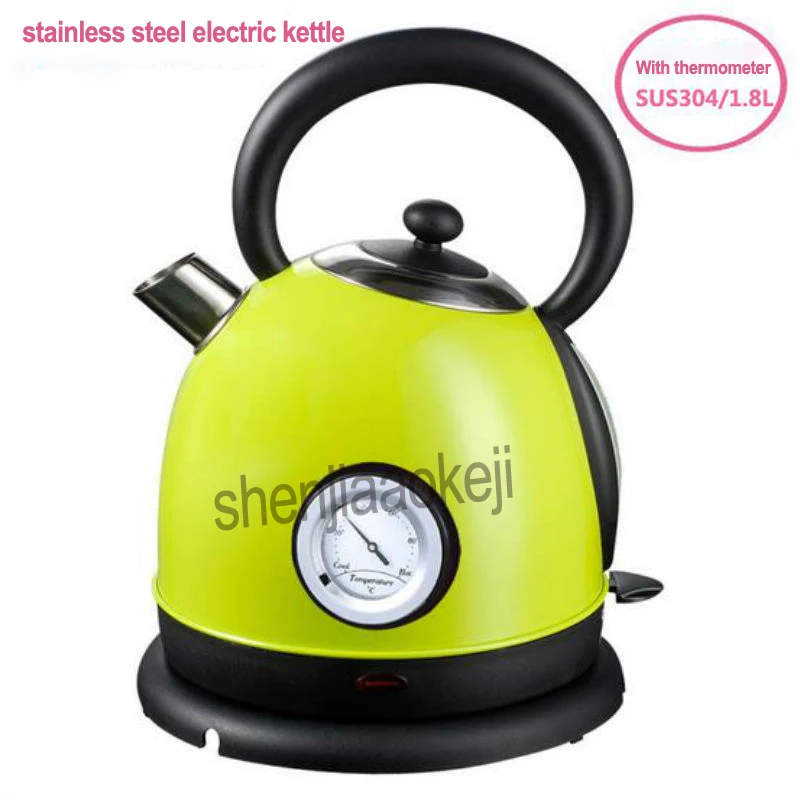1pc Household Stainless Steel Electric Kettle With Thermometer Instant Water Boiler Water Heater 1.8L Office 220V 1850-2200w
1pc Household Stainless Steel Electric Kettle With Thermometer Instant Water Boiler Water Heater 1.8L Office 220V 1850-2200w