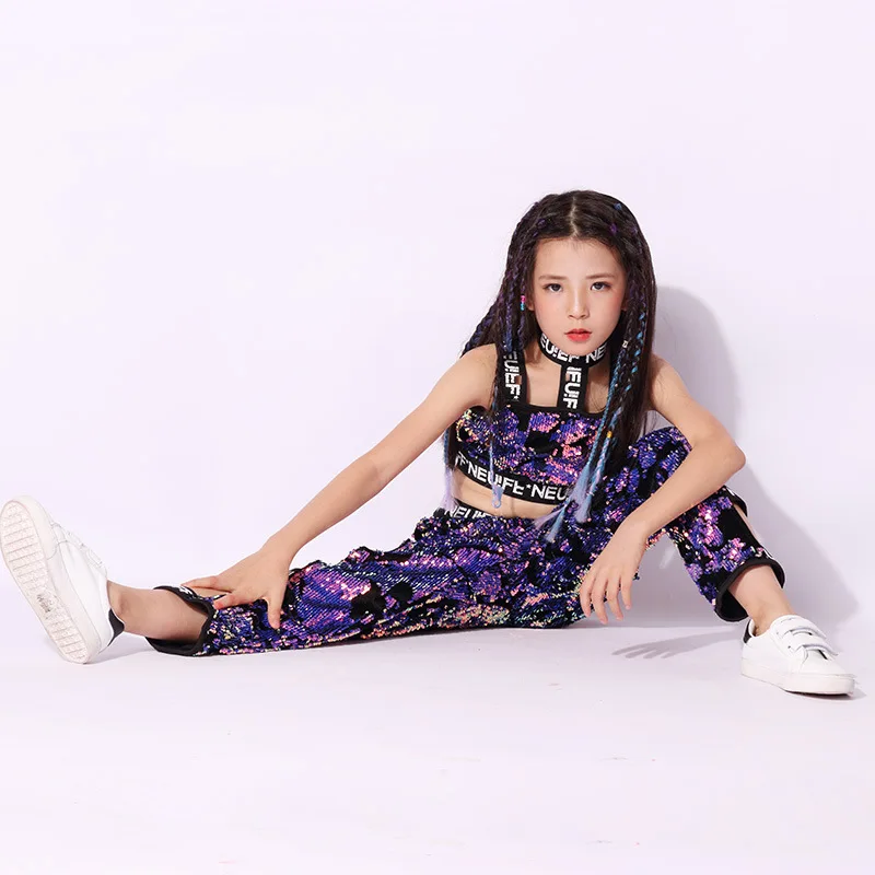 Children's Hip-hop Jazz Costume Girl Hip-hop Modern Sequined Dance Performance Costume Street Dance Costume Sets
Children's Hip-hop Jazz Costume Girl Hip-hop Modern Sequined Dance Performance Costume Street Dance Costume Sets