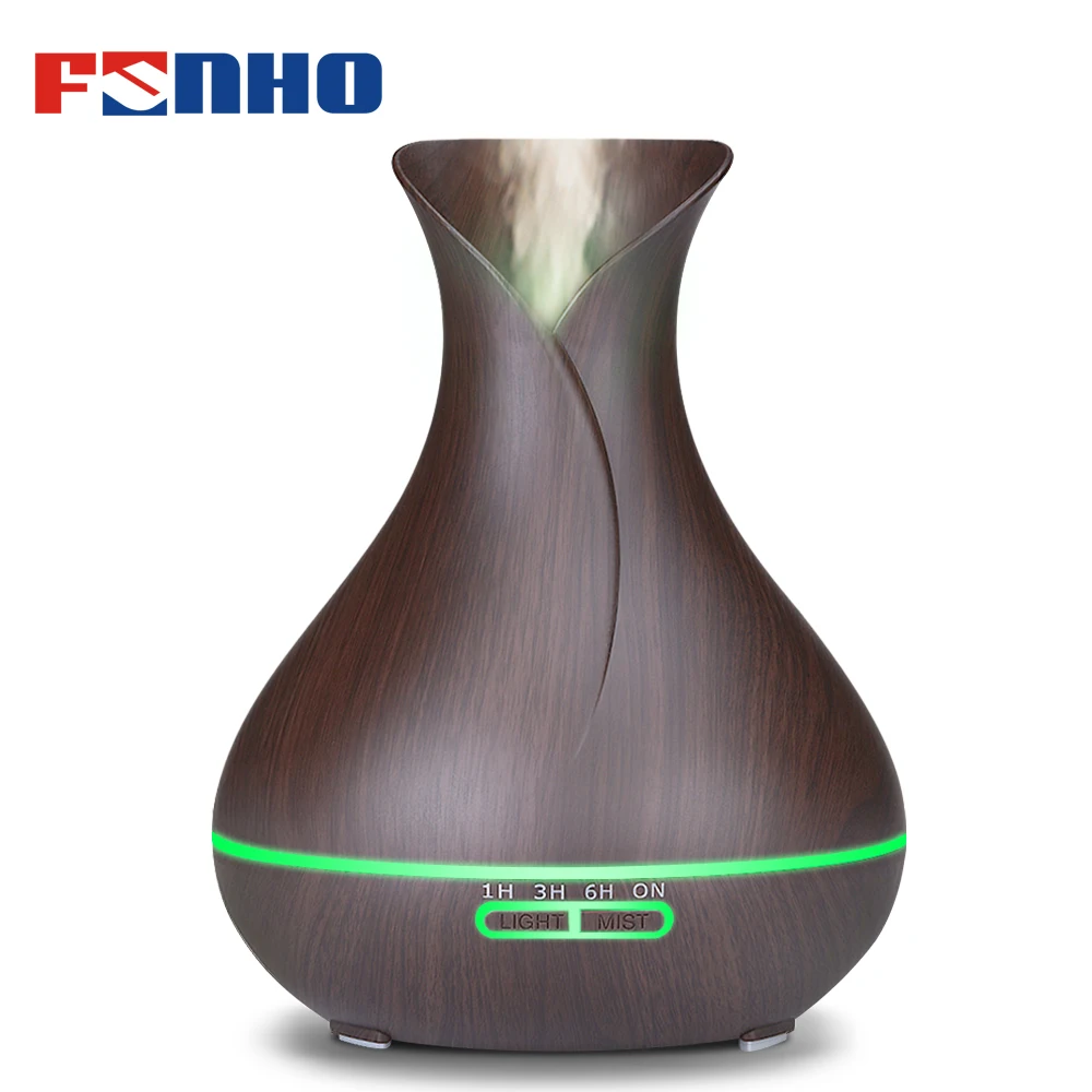 FUNHO 400 мл древесины увлажнитель воздуха Арома диффузор Эфирные масла Humidificador 7