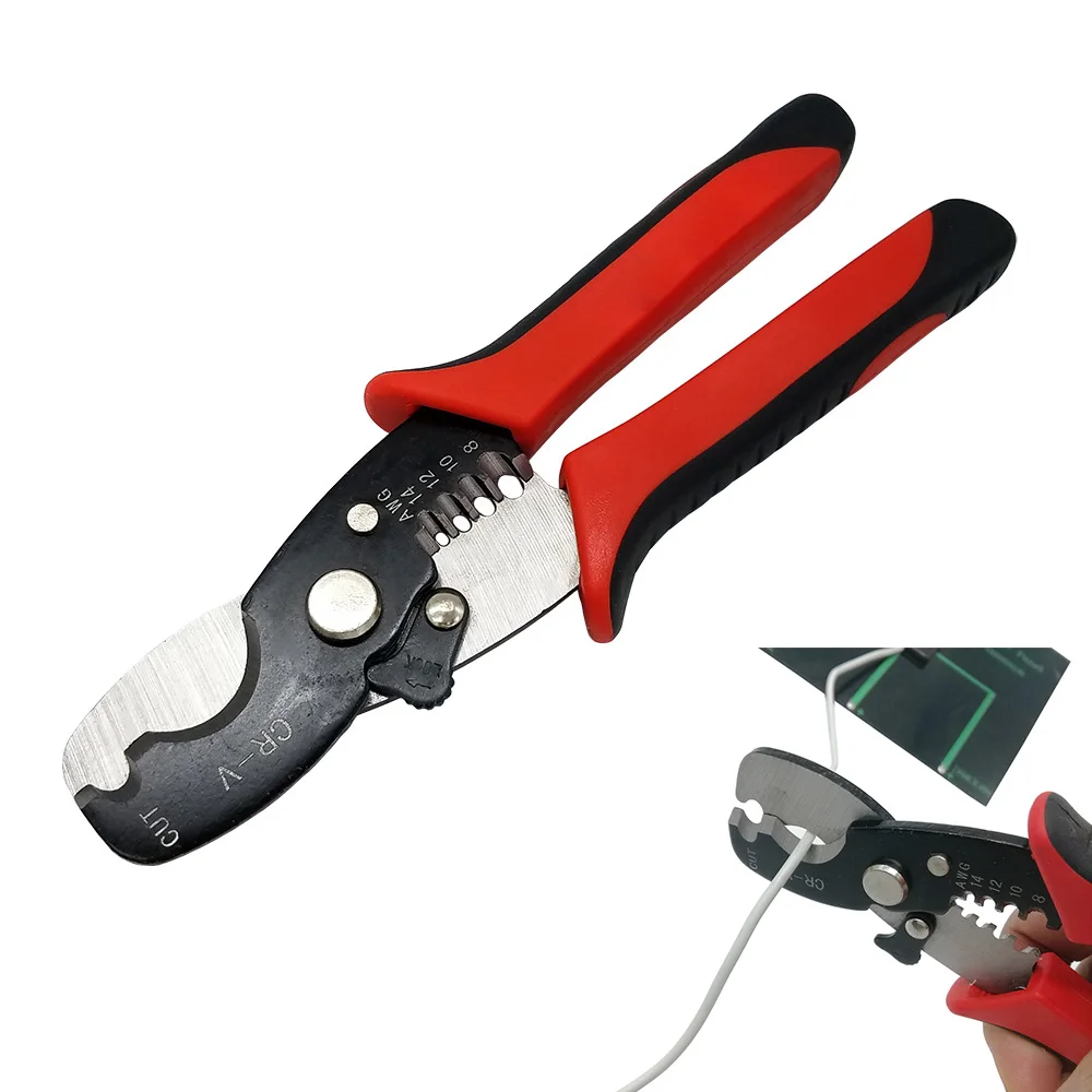 Julydream Wire Stripper Cable Cutting Scissor Stripping Pliers Cutter Multi Tool 7 inch 1.6-4.0mm Ferramentas Herramientas
Julydream Wire Stripper Cable Cutting Scissor Stripping Pliers Cutter Multi Tool 7 inch 1.6-4.0mm Ferramentas Herramientas