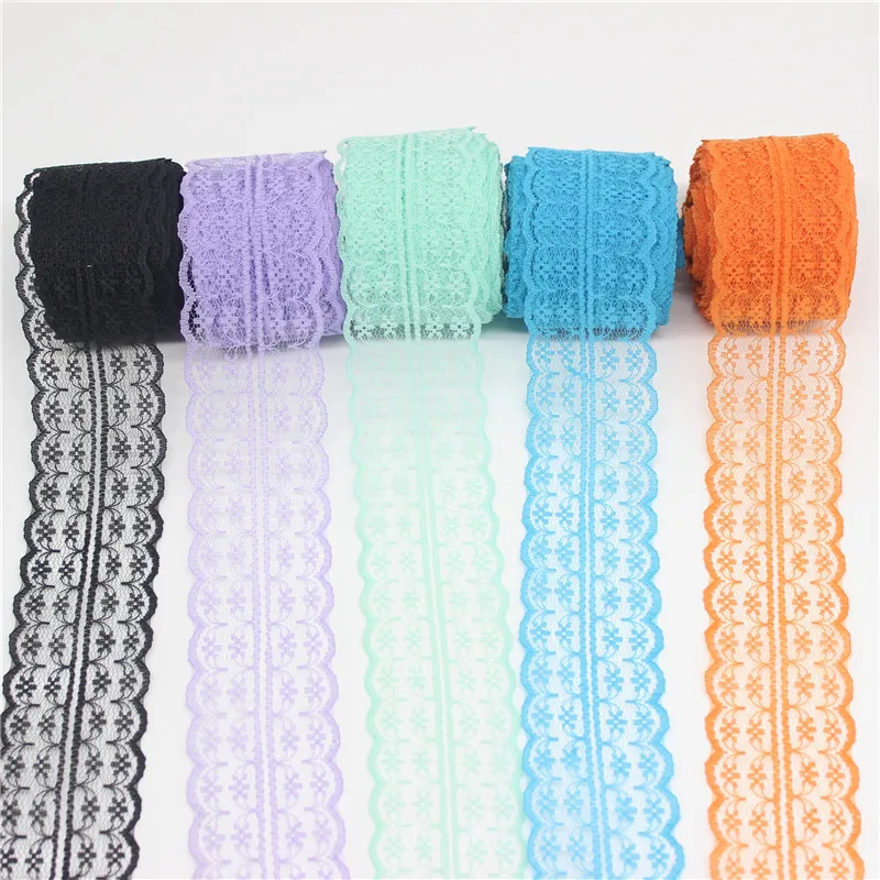 10m Beautiful Lace Ribbon 45MM Wide Multicolor Lace Trim Fabric Embroidered Net Lace Trimmings for Sewing Accessories Decoration
10m Beautiful Lace Ribbon 45MM Wide Multicolor Lace Trim Fabric Embroidered Net Lace Trimmings for Sewing Accessories Decoration
