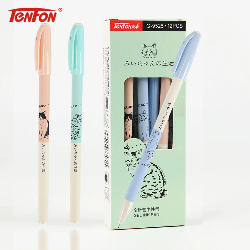TENFON Personality Black Ink Gel Pen Cute Cat Gel Pens Stationery Office School Student Stationery Supplies G-9525
TENFON Personality Black Ink Gel Pen Cute Cat Gel Pens Stationery Office School Student Stationery Supplies G-9525