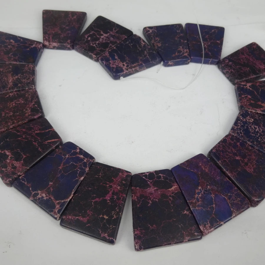 20pcs 30*40mm Purple Imperial Slice Beads, Top Drilled Slab Shape Gems Stone Beaded Accessories Jewelry Making
20pcs 30*40mm Purple Imperial Slice Beads, Top Drilled Slab Shape Gems Stone Beaded Accessories Jewelry Making