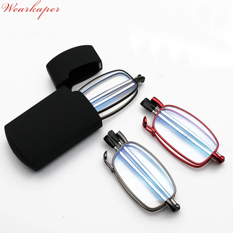 WEARKAPER Upgraded Blu-ray Slim Folding Reading Glasses Portable Telescopic Arms glasses Men Women Eyewear Lunettes 1.25 1.75
WEARKAPER Upgraded Blu-ray Slim Folding Reading Glasses Portable Telescopic Arms glasses Men Women Eyewear Lunettes 1.25 1.75